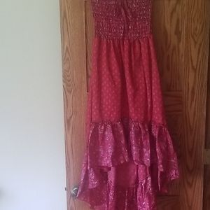 Silk Hi low dress. EUC